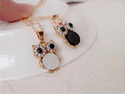 Fashion Jewelry Retro Crystal Owl Chunky Statement Bib Chain Choker Necklace | Украшения и аксессуары
