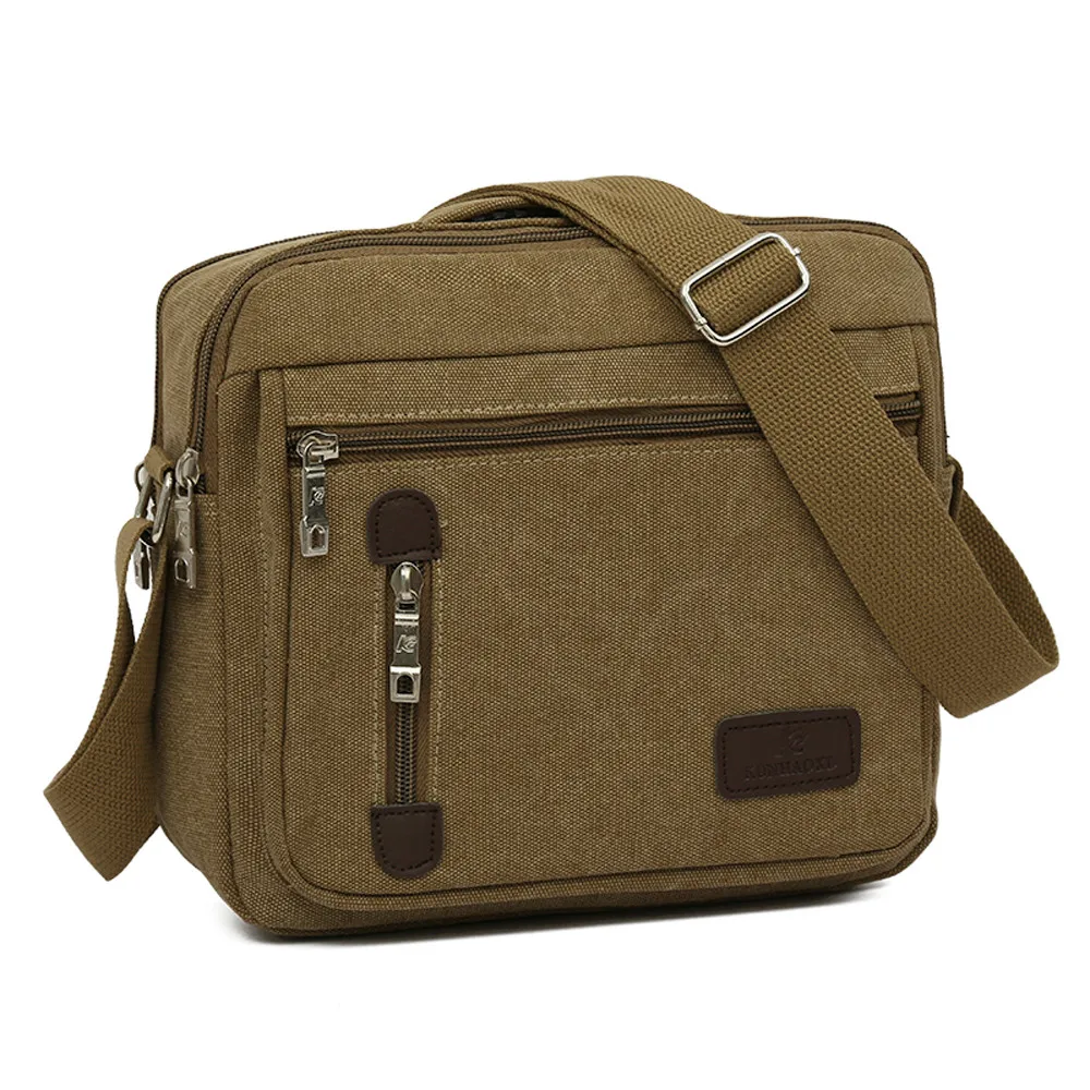 BW Man Bag Vintage Business Messenger Shoulder Crossbody Male bolso hombre bags for men sacoche homme - Цвет: BW