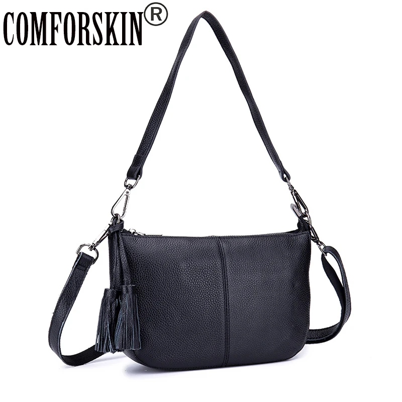 

COMFORSKIN Luxurious Genuine Leather European And American Ladies Messenger Bag Bolsas Feminina New Arrivals Cross-body Bag 2018