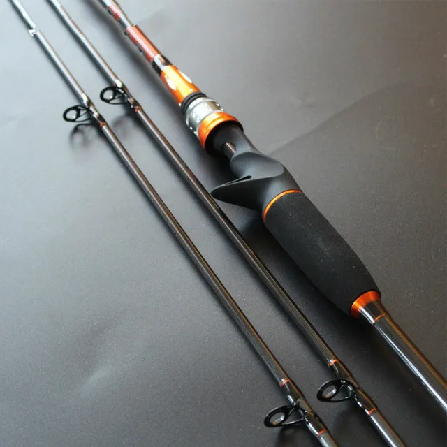 2,1 м карбоновая литая Удочка спиннинговая приманка 2 наконечника 4-12lb 145 г тест M/MH действие спиннинговые удочки