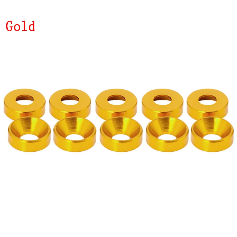 Алюминий сплав M3 анодированная потайная головка шайбы для болтов прокладка 10