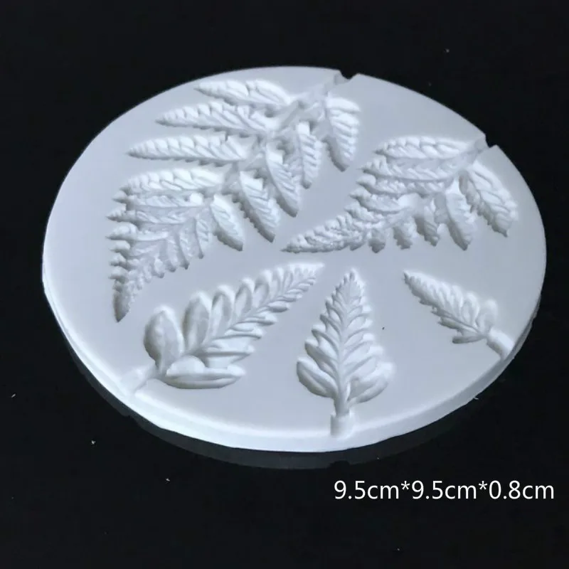 Sugarcraft лист силиконовые формы Мимоза помадка формы для пирожных сделай сам украшения инструменты Конфеты Смолы глины шоколадные формы для мастики