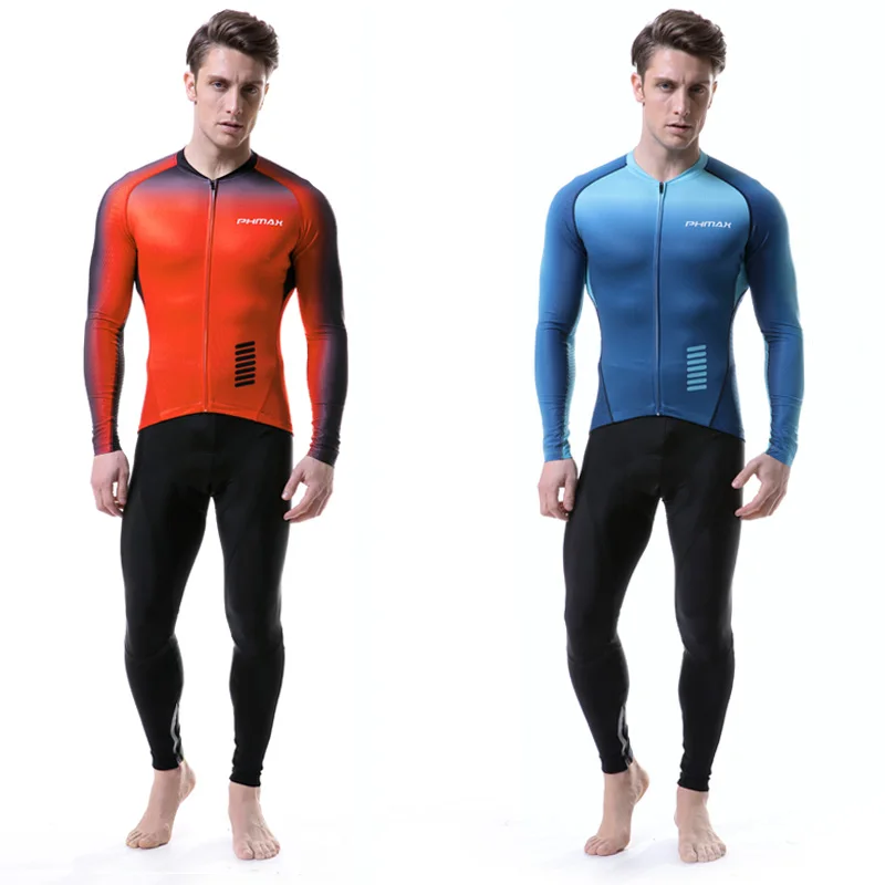 安い Phmax 2019 プロ抗 Uv ジャージセット通気性自転車服長袖 Mtb バイクサイクリングの服