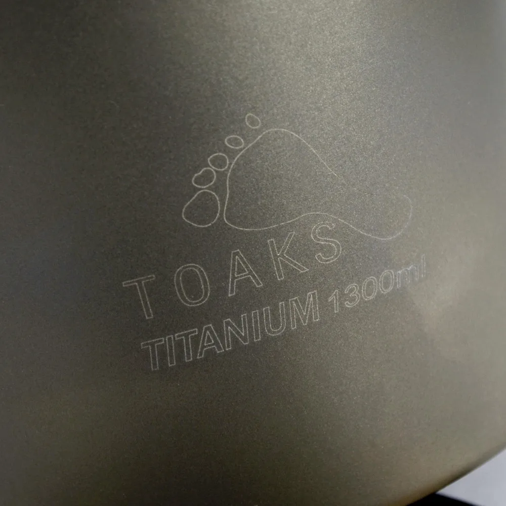 TOAKS титановый горшок для кемпинга на открытом воздухе с кастрюлей легкий набор посуды 1100 мл, 1300 мл, 1600 мл(без изоляции на ручке