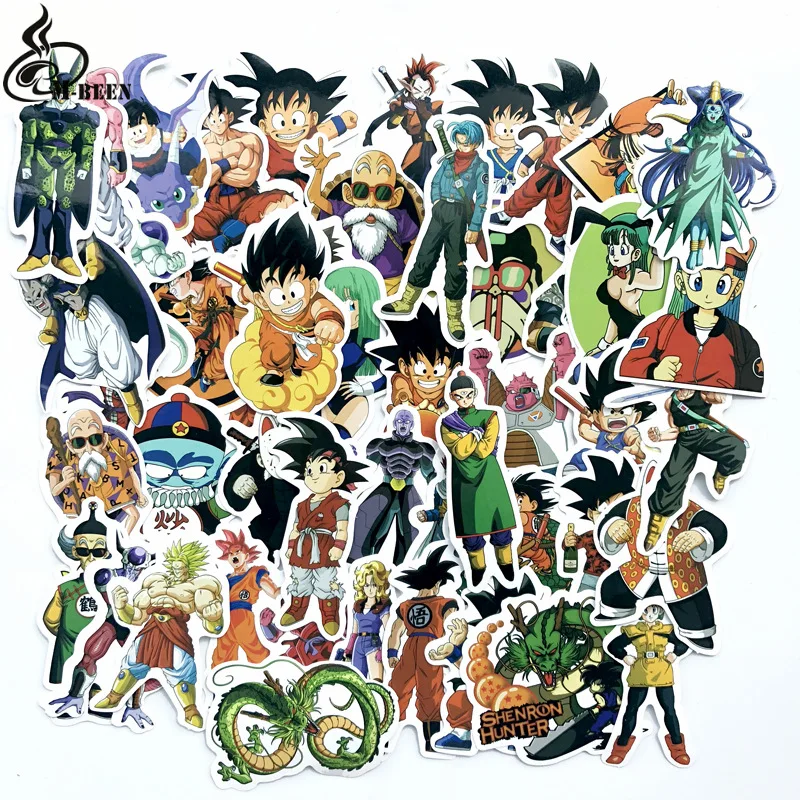 500 шт./лот DRAGON BALL Z супернаклейка аниме Goku Piccolo Веджета, Фриза Buu ПВХ мини-камера для автомобиля мотоцикла водонепроницаемый наклейка на чемодан игрушка
