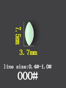 size 000 luminous Высокое качество светящийся поплавок Овальный семизвездный поплавок пена Карп рыболовные снасти аксессуары 5 упаковок 6 в 1 FU021 - Цвет: size 000 luminous