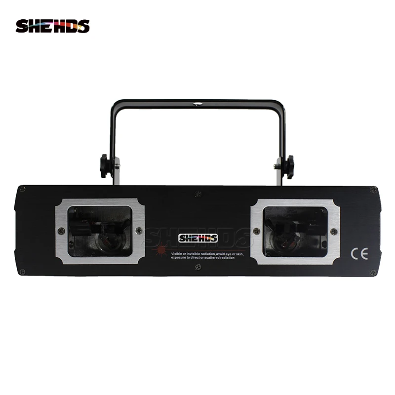 Скидка Лазерная лампа с двумя головками, сценический эффект с двойным отверстием DMX512, освещение для танцпола и диджея, дискотеки, вечеринки, KTV, ноч...