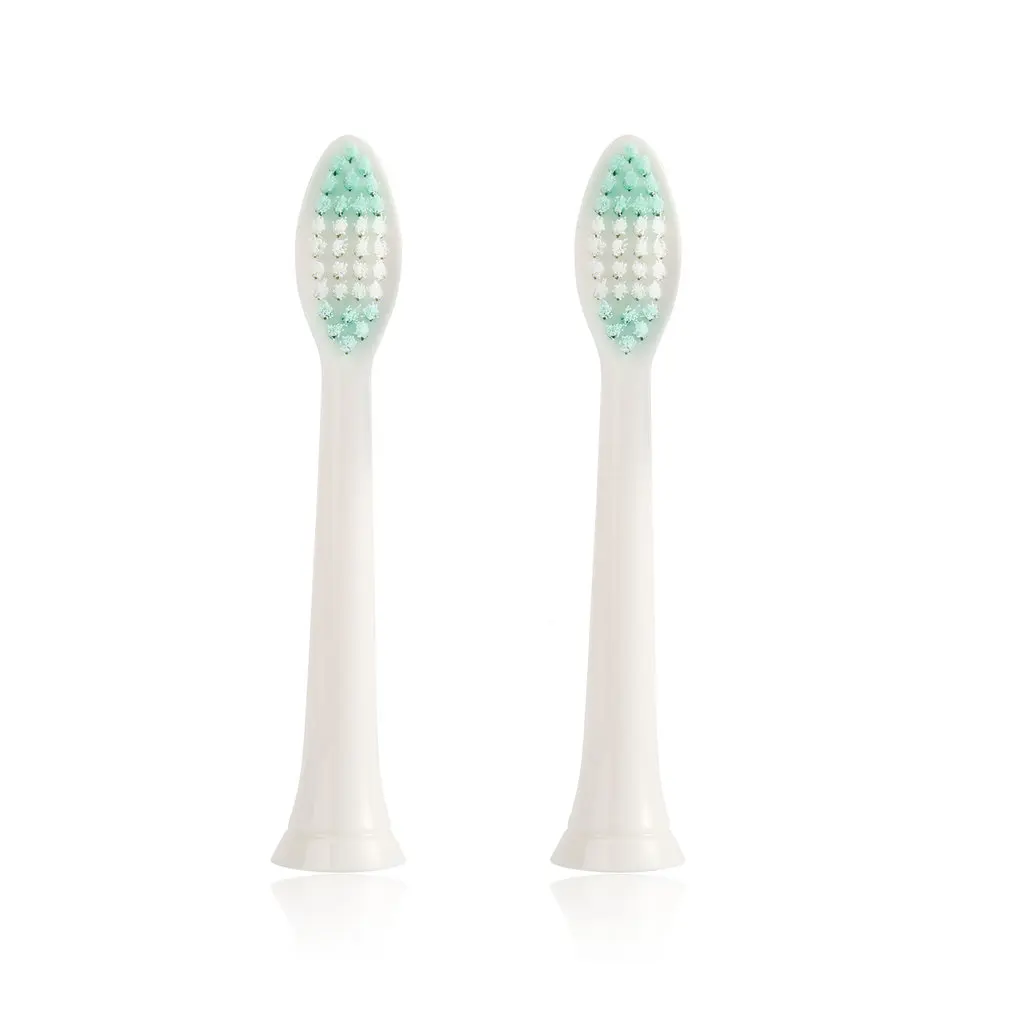 

2pcs U-Kiss Electric Toothbrush Head Angled Neck and Contoured Bristles for Comfortable Use Easy Replacement and Cleaning