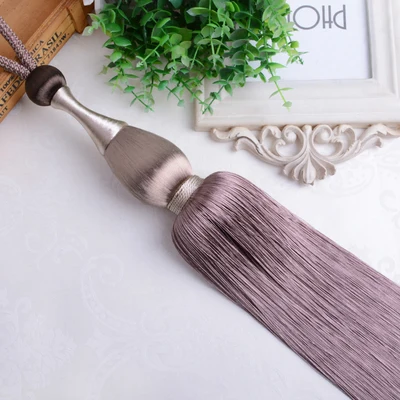 khaki 2 шт., кисточка для штор, ремни для башни, подвешивающие веревки, ремень, Шариковая Пряжка, держатель крючка, комплектующие для штор Tieback - Цвет: khaki