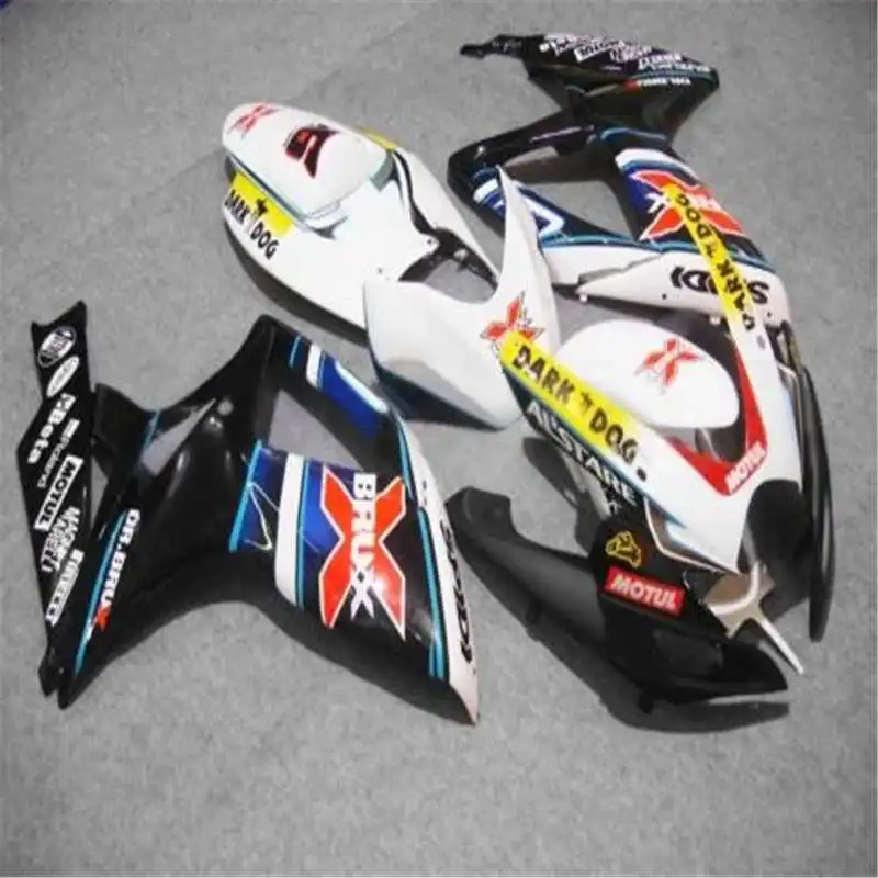 Желтый красный синий и черный для GSX R600 R750 06 07 GSXR 600 750 GSXR600 GSXR750 K6 2006 2007 комплект