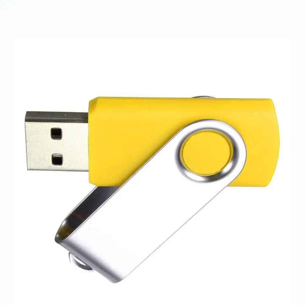 Цвет: желтый Новинка, металлический Usb 2,0, 1 ГБ, 2 ГБ, 4 ГБ, 8 ГБ, 16 ГБ, 64 Мб, 128 Мб, 256 Мб, 512 МБ, Usb флеш-накопитель, полная емкость, флеш-накопитель, usb карта памяти, подарок - Цвет: Цвет: желтый