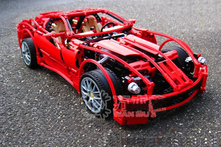 Decool Model building kits compatible with lego city Ferrari 599GTB 844 3D blocks Educational toys hobbies for children | Игрушки и