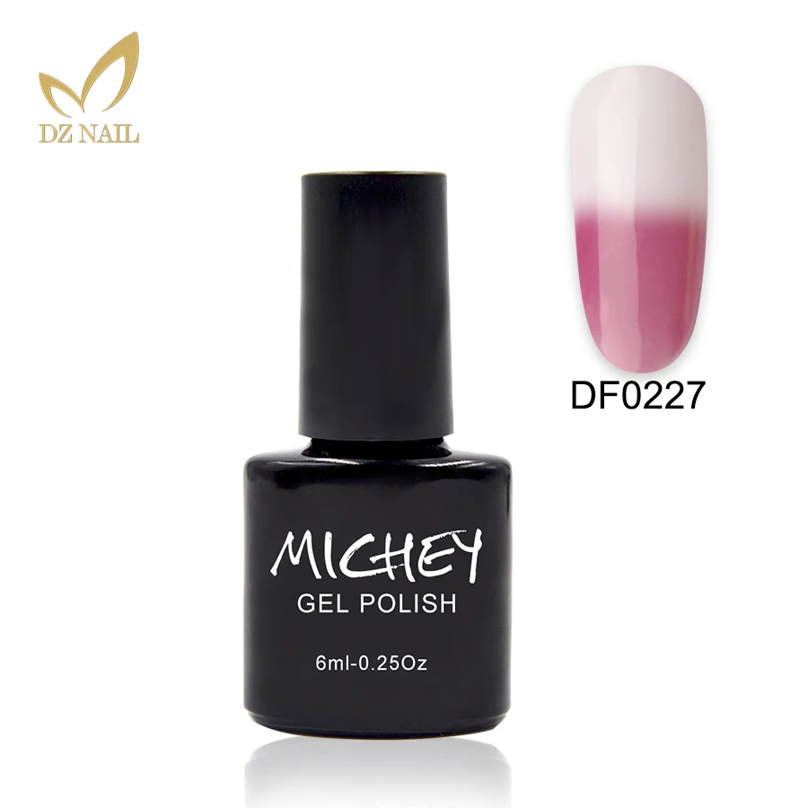УФ Гель лак MICHEY меняющий цвет при температуре удаляемый замачиванием стойкий