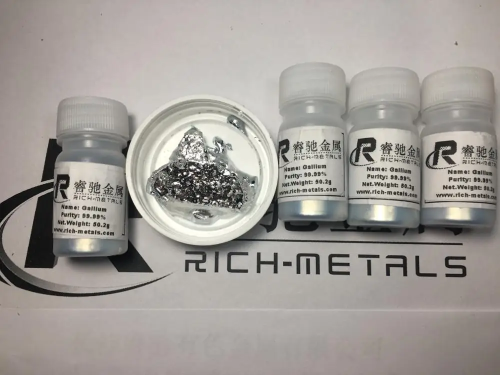 

Gallium metal 99.99% pure 50 g by Changsha Rich-Metals