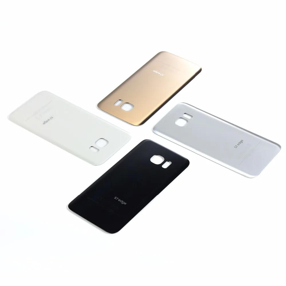 S7 G930F G930P Стекло Корпус Батарея задняя крышка задняя дверь для samsung Galaxy S7 край G935F G935P Батарея покрывающая телефон по всей поверхности+ 3 М Стикеры клей
