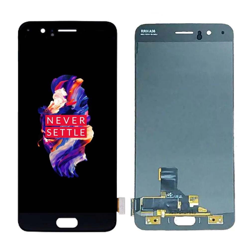 Amoled lcd для Oneplus 5 A5000 lcd дисплей кодирующий преобразователь сенсорного экрана в сборе Замена one plus 5 lcd 5,5 дюймов lcd