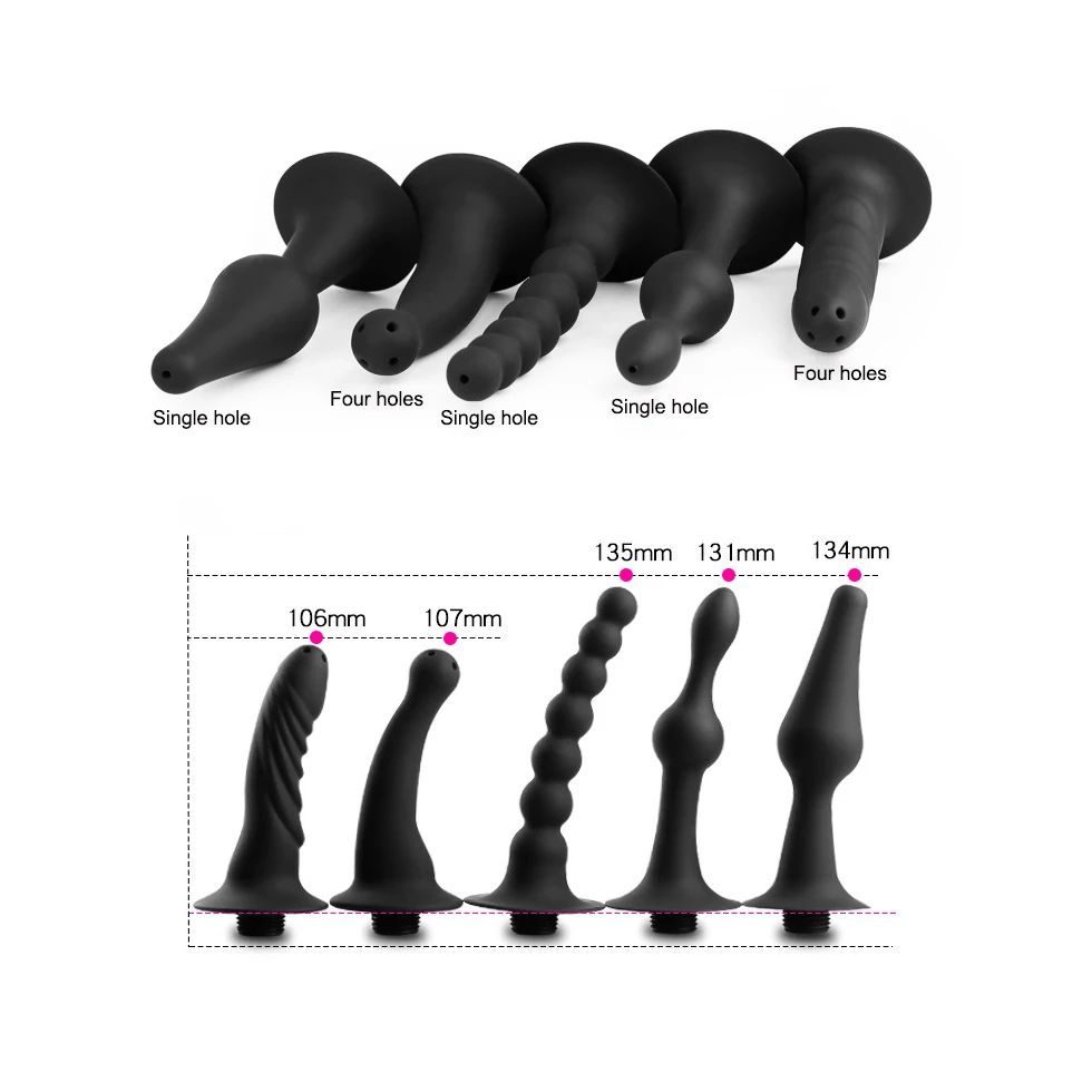 Wetips силиконовая Клизма Душ анал клизма душевая Анальная Очищающая портативная