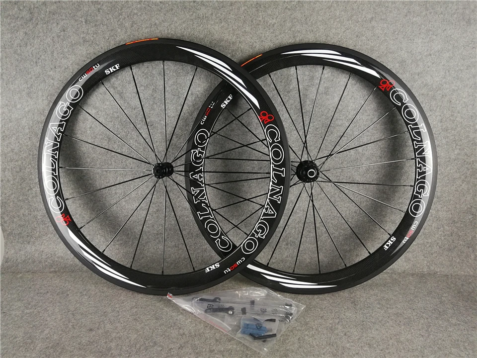 COLNAGO Углеродные колеса 50 мм Глянцевая 700c углеродное волокно дорожный велосипед гоночный колесная клинчер/трубчатый