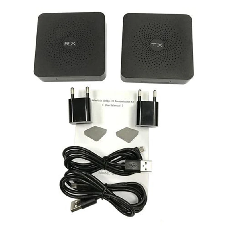 W2H HD 1080P HDMI Extender Transmitter TX/RX Wireless Support 3D для ТВ проектора DVD до 30м/100 футов отправитель включен.