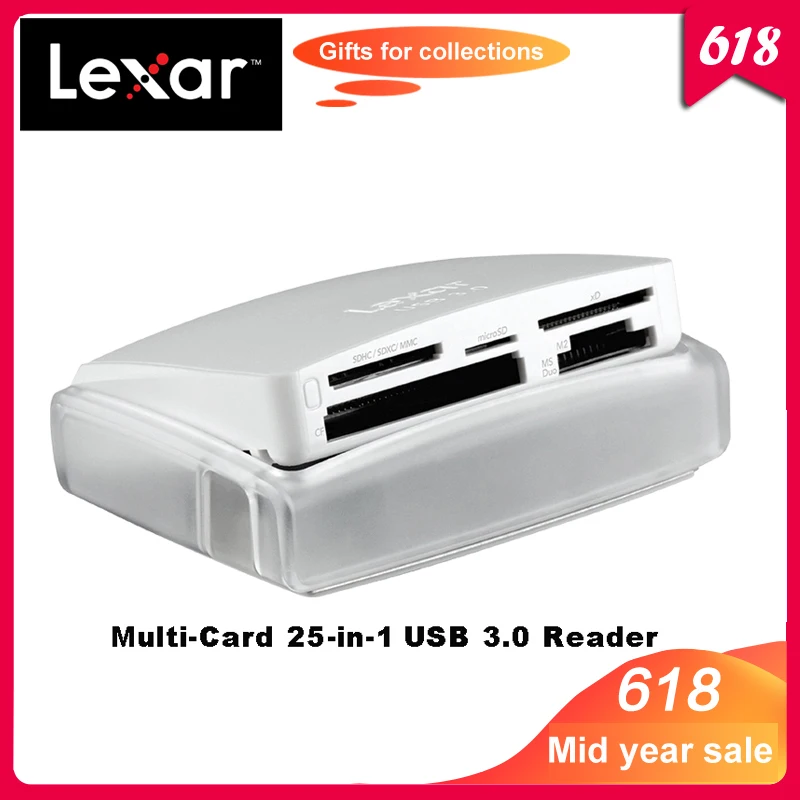 100% оригинальная мультикарта Lexar 25-в-1 SuperSpeed USB 3 0 технология кардридер для CF SD TF XD M2