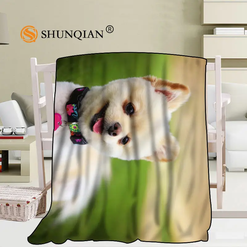 Настраиваемое померанское одеяло смешивающая ткань 56x80 дюймов 50x60 40x50 диванное