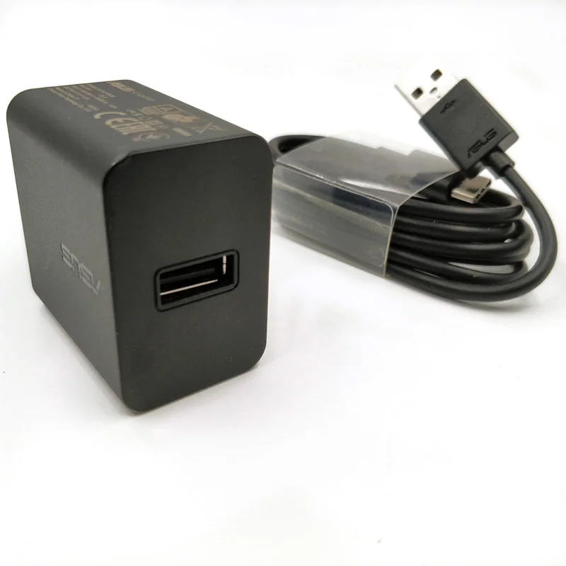 Оригинальное зарядное устройство USB 5 в 2 а EU кабель Micro USB/Type C 100 см для ASUS Zenfone 3