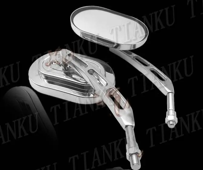Хромированные мотоциклетные зеркала заднего вида для Honda Shadow Spirit Saber Aero ACE Steed VLX 400