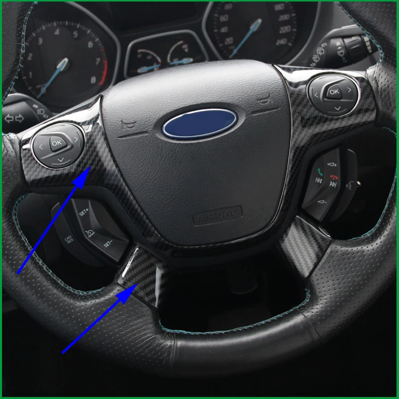 Защитный чехол на руль для Ford eshiper Kuga накладка Focus MK3 2012 2013