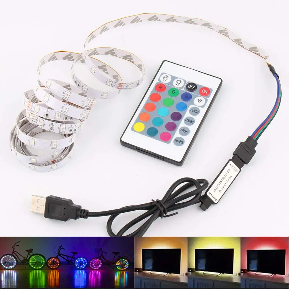 5 В 5 м USB кабель питания светодиодный светильник SMD 2835 Рождественская настольная декоративная лампа лента для телевизора фоновый светильник ing Настольный ПК SMD2835
