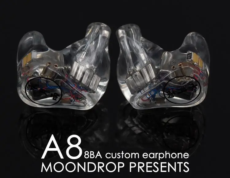 Moondrop A8 8BA 16 драйверы сбалансированные арматурные наушники на заказ в ухо HIFI