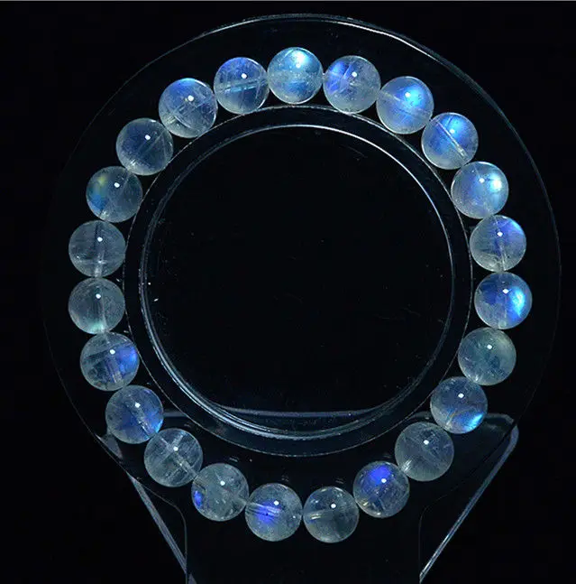 Бесплатная доставка естественный синий свет лунный камень хрустальные