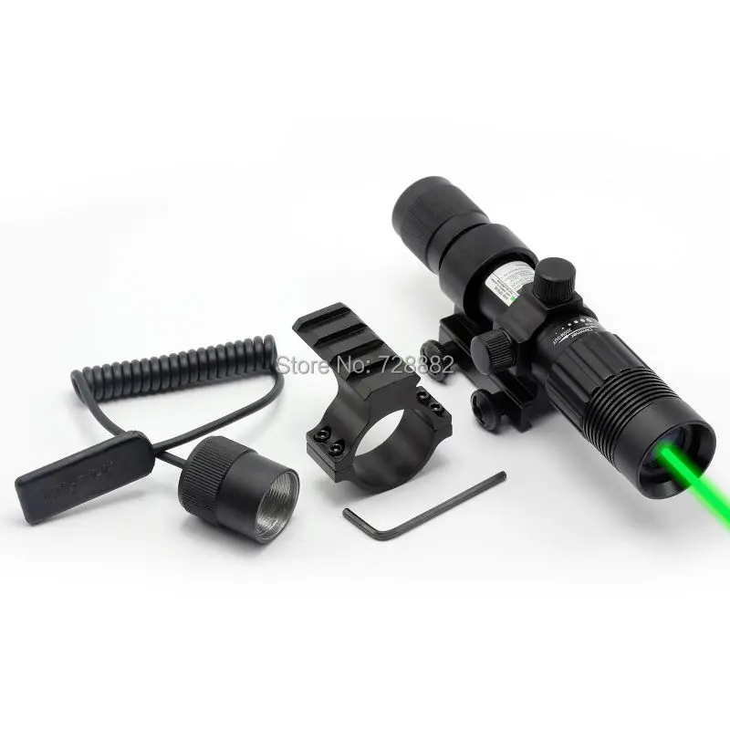 Тактический лазерный прицел в зеленую точку 532 нм регулируемое крепление Вивера