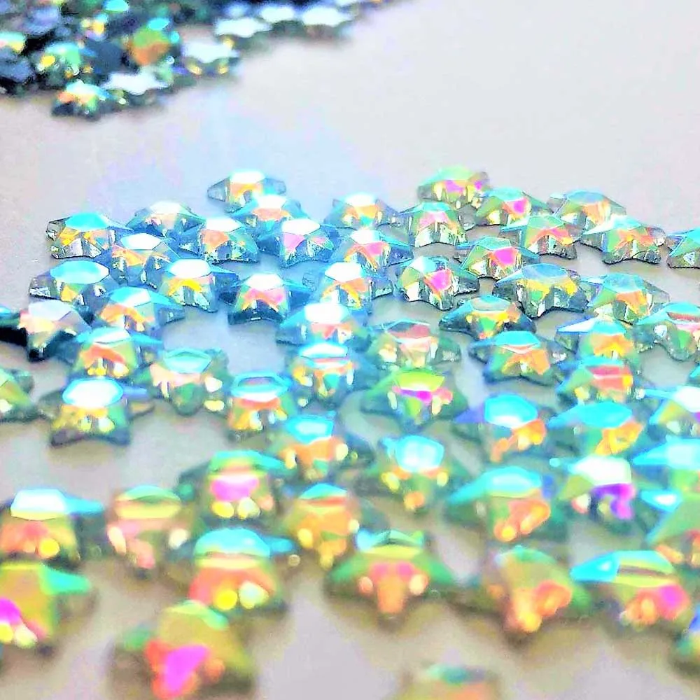DIY strass Большая распродажа shap star 6*6 мм 500 шт./упак. Flatback стразы горячей фиксации