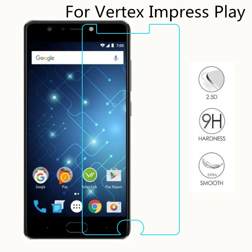 Закаленное стекло для смартфона Vertex Impress Play 9H Взрывозащищенная защитная пленка