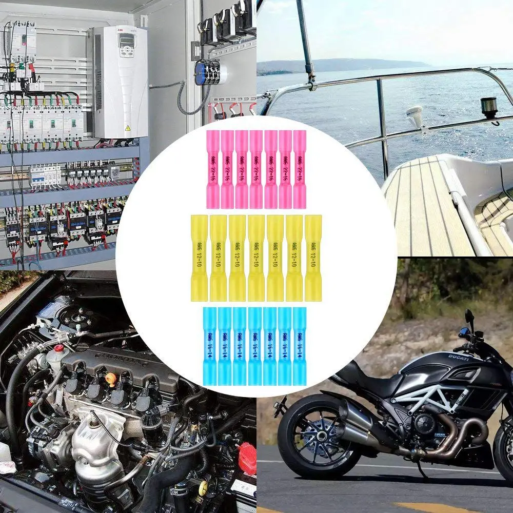 100 шт. термоусадочные Разъемы-утепленная Водонепроницаемый морской