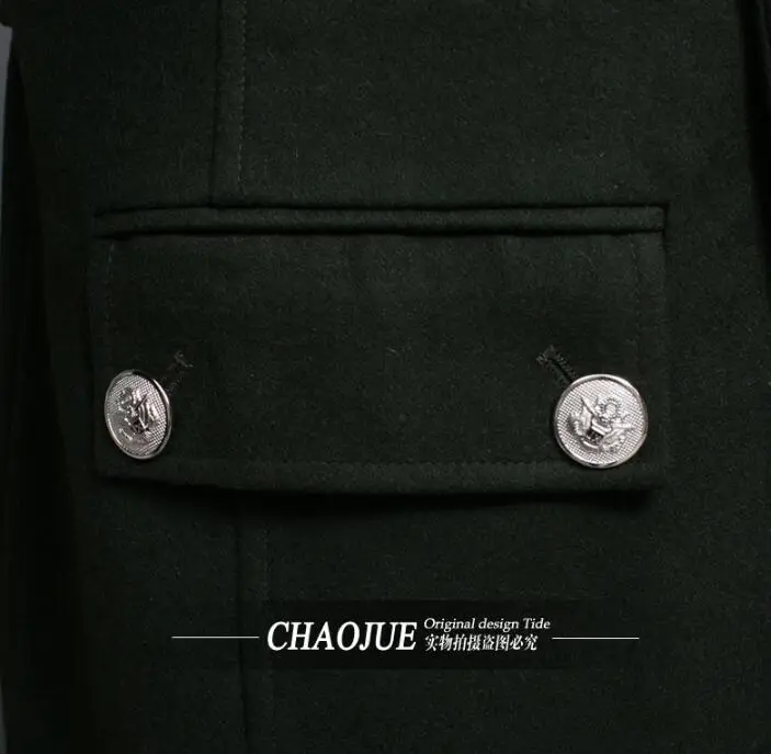 Повседневное шерстяное пальто мужские двубортные тренчи мужское кашемировое в