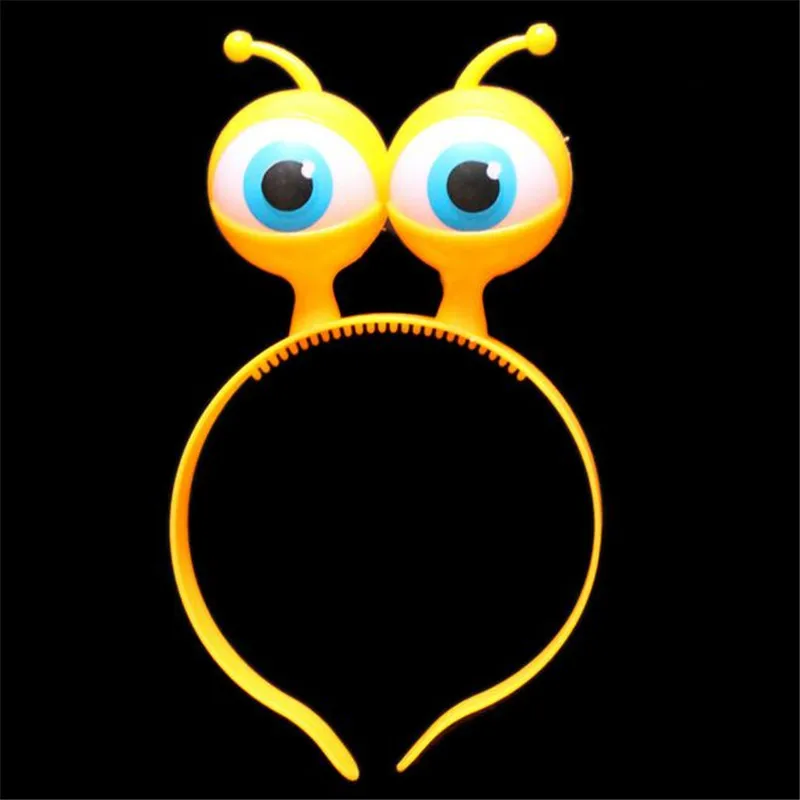 5 шт./лот светодиодные светящиеся Глазные яблоки инопланетянина повязка на