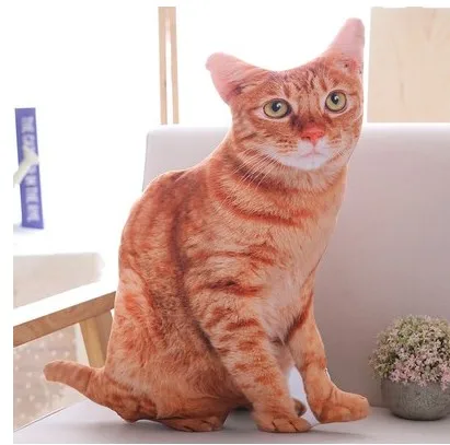 Бесплатная доставка 50 см мягкая плюшевая подушка с имитацией кошки для детей