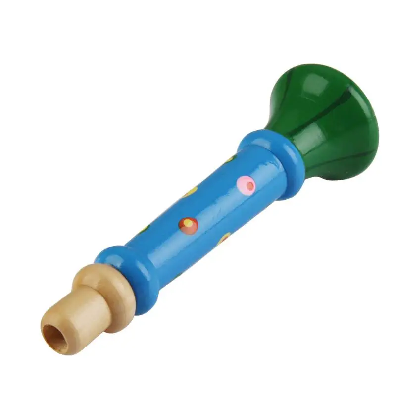 Деревянная труба Buglet Hooter Bugle Toys дети красочные трубы Toy Дети музыкальный
