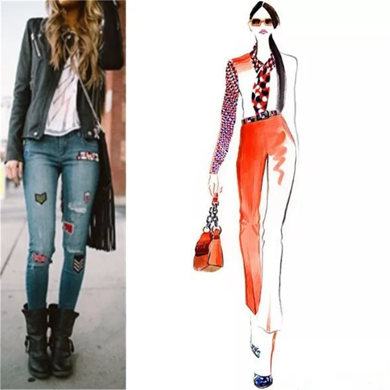 Нашивки с двусторонними блестками для женщин 155 мм | Дом и сад