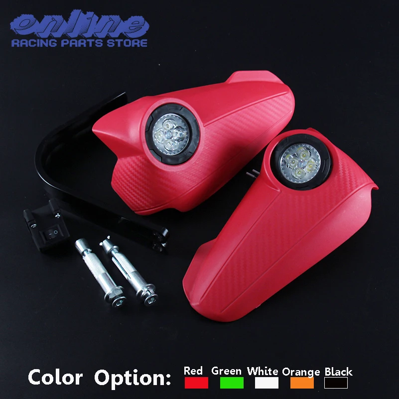 Vision Led Handguards Hand Guard with light For Honda CRF50 CR80 CR85 CRF110 CR125R CRF150R CRF150F Enduro Motocross Dirt Bike | Автомобили
