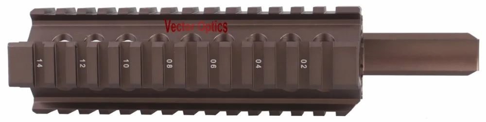 Векторная оптика AK RIS Handguard Quad Rail System Mount fit 47 & 74 Burnt Bronze Color для лазерного фонарика