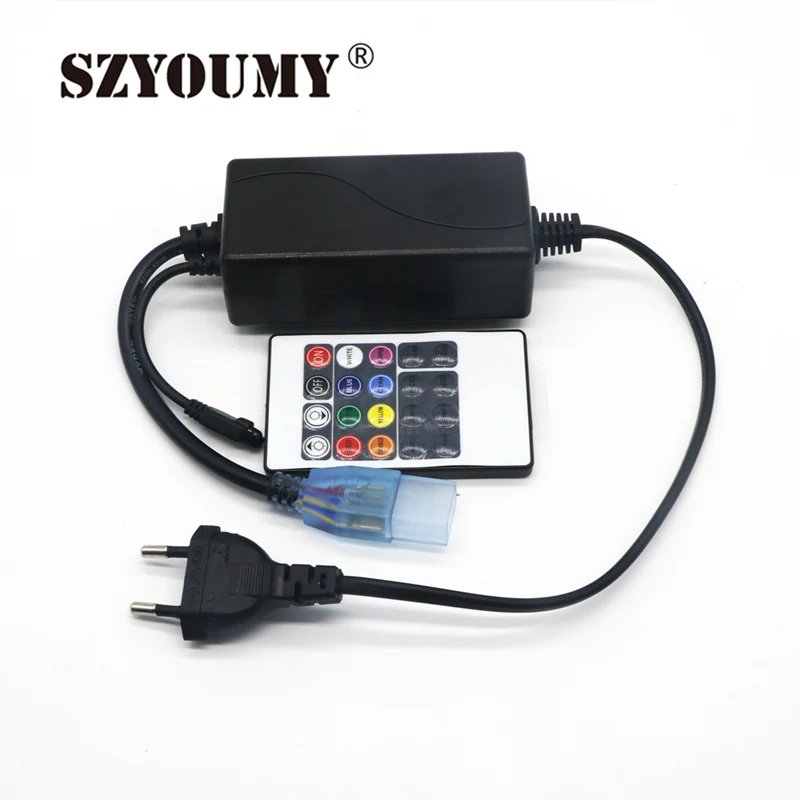 SZYOUMY AC220V вход беспроводной RGB контроллер для 220 В Светодиодные полосы света с 20