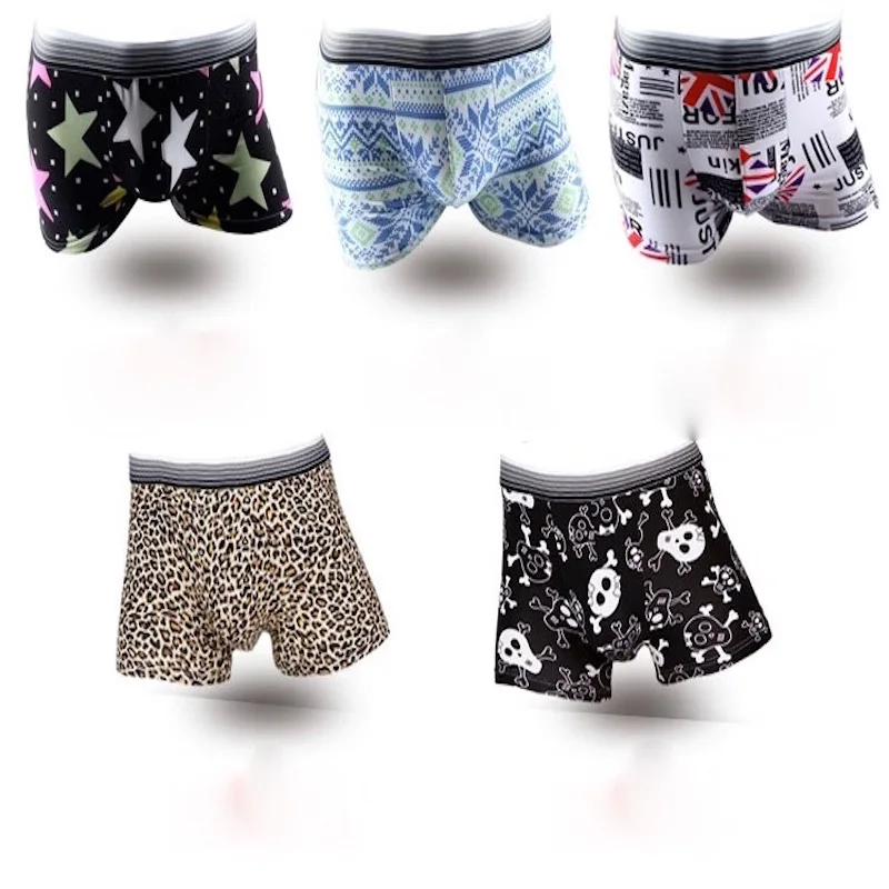 4 шт./лот мужские трусы четыре угла боксеры из модала дышащее Мужское нижнее белье