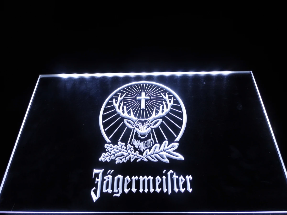 LR001 Jagermeister светодиодный светильник неоновая световая вывеска подвесной знак