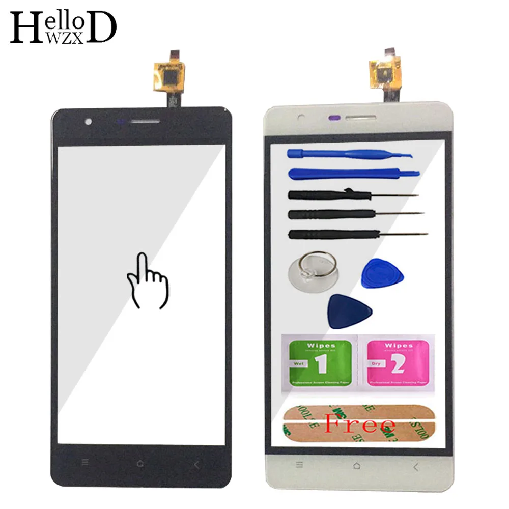 

5.0'' Mobile Phone Front Glass For Oukitel K4000 Touch Screen Glass Digitizer Panel Lens Sensor Flex Cable Tools + Adhesive