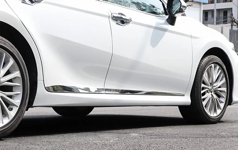 Для Toyota Camry 2018 молдинг кузова автомобиля планка Боковой бампер протектор