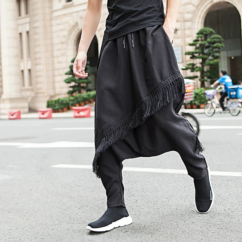 M-2XL! Брюки-султанки мужские свободные летние штаны в стиле хип-хоп модные брюки |