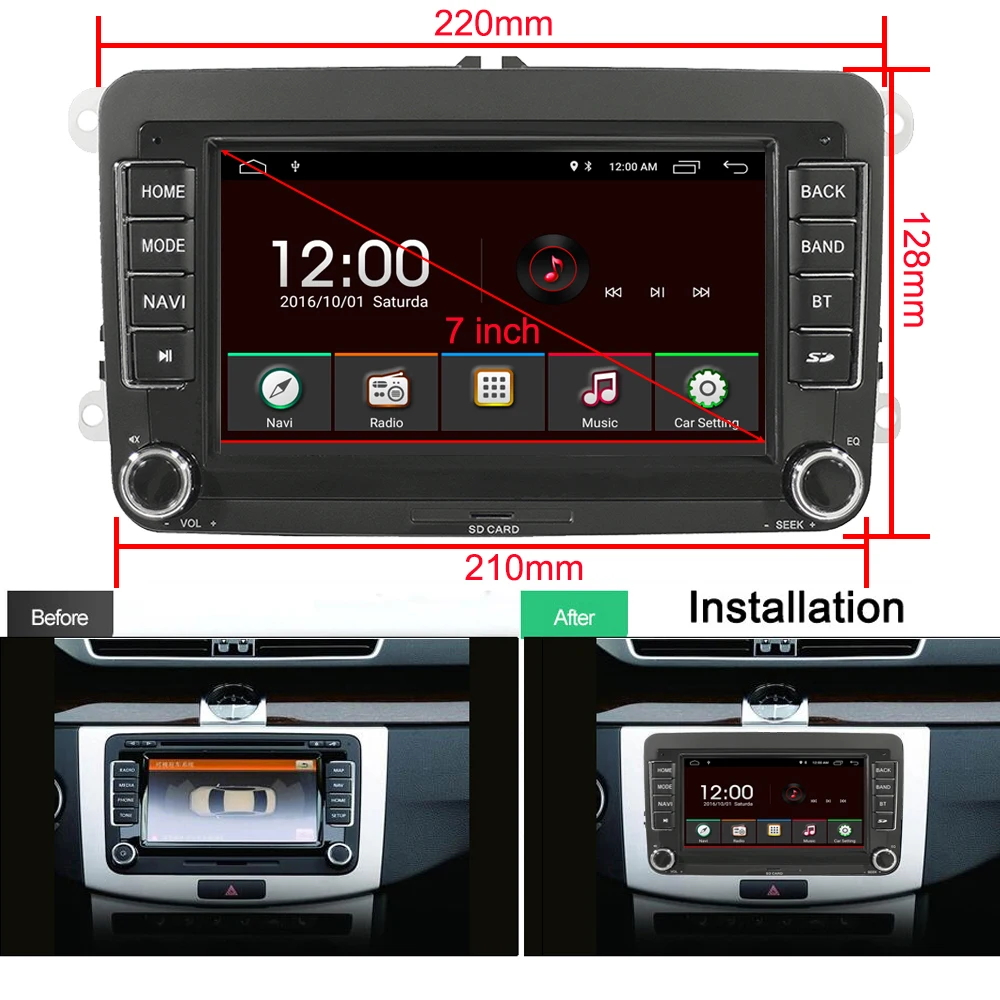 Panlelo S7 для Volkswagen 7 дюймов Android Авторадио мультимедийный автомобиль Golf 5 навигация