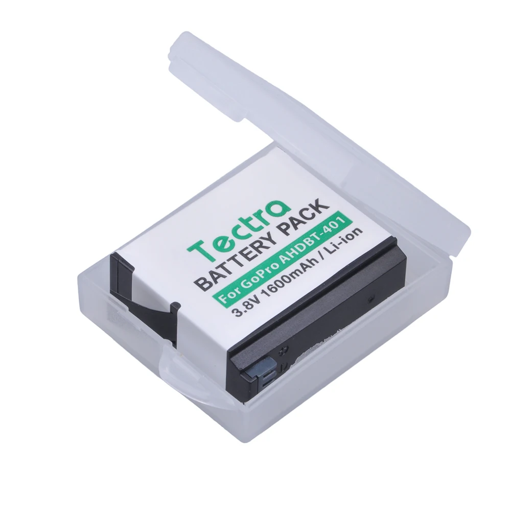 Tectra 3 8 V/1600 mAh AHDBT 401 AHDBT401 литий ионный аккумулятор для экшн камер GoPro HERO4 GoPro4 AHBBP